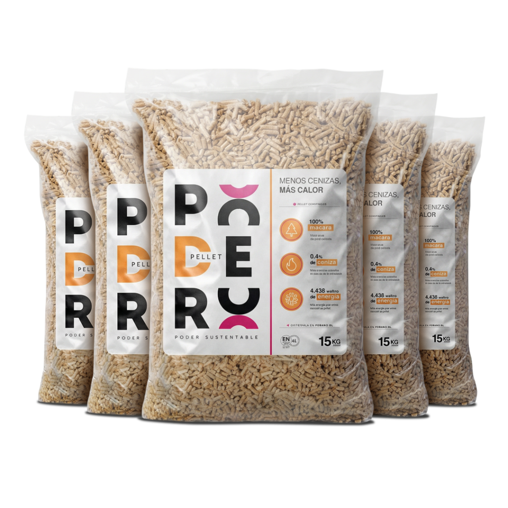 48 Bolsas de Pellet Madera 15 kg