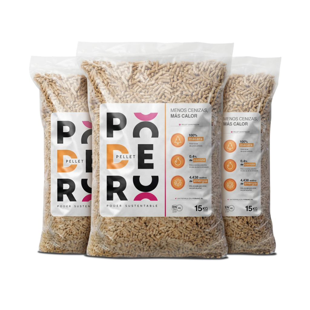 24 Bolsas de Pellet Madera 15 kg